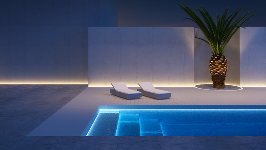 Aménagement paysager autour d'une piscine naturelle