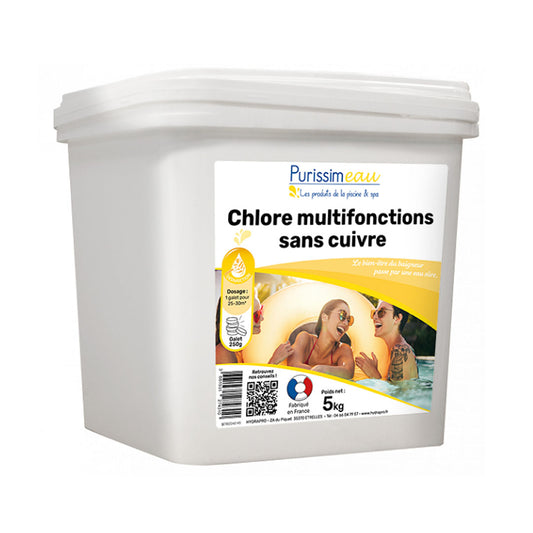 Chlore multifonctions sans cuivre (5 kg)